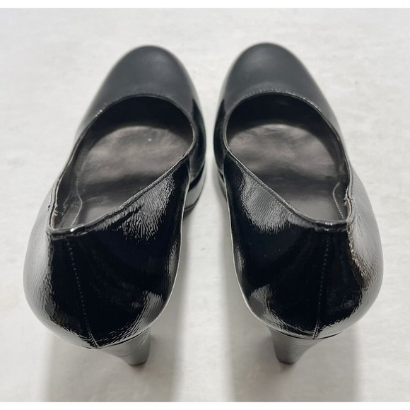 Calvin Klein Scarlet E3297 Black Patent Women’s Chunky Heels Size 7.5M - Picture 10 of 14